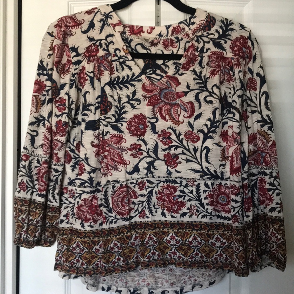 Lucky Brand 3/4 sleeve top